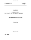 Báo cáo nghiên cứu nông nghiệp DỊCH TẢ HEO PHÁT TRIỂN VẮC XIN DỊCH TẢ HEO MỚI MS3