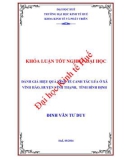 Khóa luận tốt nghiệp: Đánh giá hiệu quả kinh tế canh tác lúa ở xã Vĩnh Hảo, huyện Vĩnh Thạnh, tỉnh Bình Định