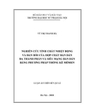 Luận án tiến sĩ Vật lí: Nghiên cứu tính chất nhiệt động và đàn hồi của hợp chất bán dẫn đa thành phần và siêu mạng bán dẫn bằng phương pháp thống kê mômen