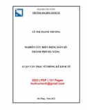 Luận văn Thạc sĩ Thống kê kinh tế: Nghiên cứu biến động dân số thành phố Đà Nẵng