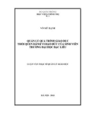 Luận văn Thạc sĩ Quản lý Giáo dục: Quản lý quá trình giáo dục thói quen hành vi đạo đức của sinh viên Trường đại học Bạc Liêu