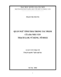 Luận văn Thạc sĩ Ngôn ngữ học: Quán ngữ tình thái trong tác phẩm của ba nhà văn Thạch Lam, Vũ Bằng, Tô Hoài