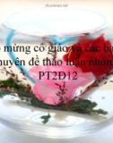 Bài thuyết trình Các nguồn năng lượng dùng để kích thích phổ gốc: Hồ quang điện, tia lửa điên, ngọn lửa khí, ICP