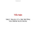 Tiểu luận: Thực trạng của thị trường tài chính ngân hàng