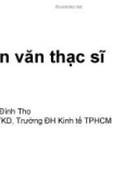 Bài luận văn giải quyết vấn đề thực tiễn _ Thạc sĩ Nguyễn Đình Thọ