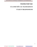 ĐỀ TÀI PHƯƠNG PHÁP HỌC CỦA SINH VIÊN CÁC NGÀNH KINH TẾ VÀ QUẢN TRỊ KINH DOANH 