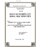 Báo cáo NCKH SV: Nghiên cứu sử dụng chip vi điều khiển AVR và ứng dụng trong mạng dữ liệu không dây