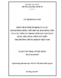 Luận văn Thạc sĩ Kế toán: Phân tích tính ổn định của các thành phần dòng tiền đến dự báo dòng tiền của các công ty trong lĩnh vực sản xuất hàng tiêu dùng niêm yết trên thị trường chứng khoán Việt Nam