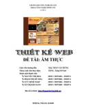 Báo cáo thiết kế Web - Đề tài: Ẩm thực