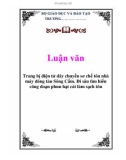 Luận văn: Trang bị điện tử dây chuyền sơ chế tôn nhà máy đóng tàu Sông Cấm. Đi sâu tìm hiểu công đoạn phun hạt cát làm sạch tôn