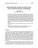 Kinh nghiệm giảng dạy tiếng Anh chuyên ngành giáo dục mầm non ở Đại học Sư phạm Hà Nội