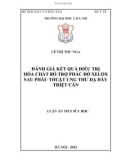 Luận án Tiến sĩ Y học: Đánh giá kết quả điều trị hóa chất bổ trợ phác đồ xelox sau phẫu thuật ung thư dạ dày triệt căn