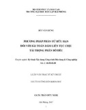 Luận văn Thạc sĩ Kĩ thuật: Phương pháp phần tử hữu hạn đối với bài toán dầm liên tục chịu tải trọng phân bố đều