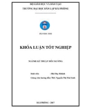 Đồ án tốt nghiệp ngành Kỹ thuật môi trường: Đánh giá hiện trạng môi trường công ty TNHH Liên doanh Kainan