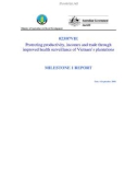 Nghiên cứu khoa học nông nghiệp: Protecting productivity, incomes and trade through improved health surveillance of Vietnam's plantations (MILESTONE 1 REPORT)