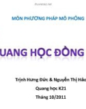 Bài thuyết trình Hệ quang học đồng trục