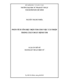 Luận án Tiến sĩ Kỹ thuật Điện tử: Phân tích tín hiệu điện tim cho việc cải thiện trong chẩn đoán bệnh tim