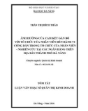 Tóm tắt Luận văn Thạc sĩ Quản trị kinh doanh: Ảnh hưởng của cam kết gắn bó với tổ chức của nhân viên đến hành vi công dân trong tổ chức của nhân viên - Nghiên cứu tại các ngân hàng trên địa bàn TP Đà Nẵng