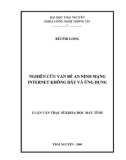 Luận văn nghiên cứu vấn đề an ninh mạng internet không dâyvà ứng dụng