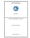 Luận văn Thạc sĩ Vật lý: Chế tạo và khảo sát tính chất quang của thủy tinh alkali- alumino-borate pha tạp ion Sm3+