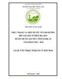 Luận văn Thạc sĩ Quản lý đất đai: Thực trạng và một số yếu tố ảnh hưởng đến giá đất ở trên địa bàn huyện Hưng Nguyên, tỉnh Nghệ An giai đoạn 2016 - 2018