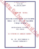 Luận văn Thạc sĩ Khoa học Kinh tế: Hoàn thiện công tác quản lý tài chính theo cơ chế tự chủ tại Sở Tài chính tỉnh Quảng Bình