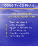 Đề tài: Công ty cổ phần