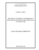 Luận văn Thạc sĩ Nhân văn: Hôn nhân và gia đình người Khơ Mú huyện Phương tỉnh Viêng Chăn (CHDCND Lào) từ năm 1975-2015