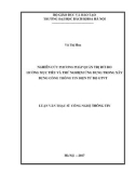 Luận văn Thạc sĩ Công nghệ thông tin: Nghiên cứu phương pháp quản trị rủi ro hướng mục tiêu và thử nghiệm ứng dụng trong xây dựng cổng thông tin điện tử Bộ GTVT