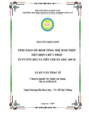 Luận văn Thạc sĩ Kỹ thuật xây dựng: Tính toán ổn định tổng thể dầm thép tiết diện chữ I theo TCVN 5575: 2012 và tiêu chuẩn AISC 360-10