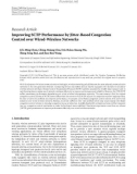 báo cáo hóa học: Research Article Improving SCTP Performance by Jitter-Based Congestion Control over Wired-Wireless Networks