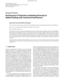 Báo cáo hóa học: Research Article Performance of Selection Combining Diversity in Weibull Fading with Cochannel Interference