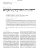 Báo cáo hóa học: Research Article Nonparametric Interference Suppression Using Cyclic Wiener Filtering: Pulse Shape Design and Performance Evaluation