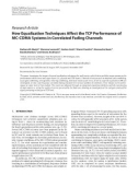 Báo cáo hóa học: Research Article How Equalization Techniques Affect the TCP Performance of MC-CDMA Systems in Correlated Fading Channels