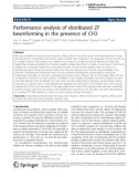 Báo cáo hóa học: Performance analysis of distributed ZF beamforming in the presence of CFO