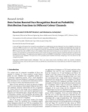 báo cáo hóa học: Research Article Data Fusion Boosted Face Recognition Based on Probability Distribution Functions in Different Colour Channels