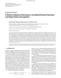 Báo cáo hóa học: Research Article A Motion-Adaptive Deinterlacer via Hybrid Motion Detection and Edge-Pattern Recognition