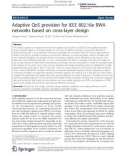 Báo cáo hóa học: Adaptive QoS provision for IEEE 802.16e BWA networks based on cross-layer design