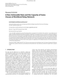 Báo cáo hóa học: Research Article A New Achievable Rate and the Capacity of Some Classes of Multilevel Relay Network