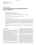 Báo cáo hóa học: Research Article Are the Wavelet Transforms the Best Filter Banks for Image Compression?