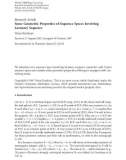 Báo cáo hóa học: Research Article Some Geometric Properties of Sequence Spaces Involving Lacunary Sequence