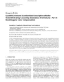 Báo cáo hóa học: Research Article Quantiﬁcation and Standardized Description of Color Vision Deﬁciency Caused by Anomalous Trichromats—Part II: Modeling and Color Compensation