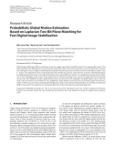 Báo cáo hóa học: Research Article Probabilistic Global Motion Estimation Based on Laplacian Two-Bit Plane Matching for Fast Digital Image Stabilization