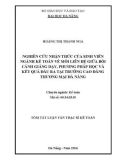 Tóm tắt luận văn Thạc sĩ: Nghiên cứu nhận thức của sinh viên ngành kế toán về mối liên hệ giữa bối cảnh giảng dạy, phương pháp học và kết quả đầu ra tại Trường Cao Đẳng Thương Mại Đà Nẵng