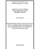 Tóm tắt Luận án tiến sĩ Nông nghiệp: Đánh giá khả năng cung cấp lân của đất lúa trong điều kiện bón giảm lân, tưới khô ngập luân phiên và luân canh với cây màu