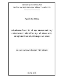 Luận văn Thạc sĩ Công tác xã hội: Mô hình công tác xã hội trong hỗ trợ giảm nghèo bền vững tại xã Đồng Sơn, huyện Hoành Bồ, tỉnh Quảng Ninh