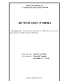 Chuyên đề chiến sỹ thi đua: Tình hình phát triển kinh tế - xã hội Thành phố Hà Nội trong giai đoạn 30 năm đổi mới (từ 1986 - nay)