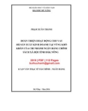 Luận văn Thạc sĩ Tài chính ngân hàng: Hoàn thiện hoạt động cho vay hộ sản xuất kinh doanh tại vùng khó khăn của chi nhánh Ngân hàng Chính sách xã hội tỉnh Đắk Nông