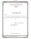 Báo cáo khoa học: LÒNG TIN TRONG CÁC QUAN HỆ XÃ HỘI CỦA NGƯỜI DÂN (Nghiên cứu trường hợp Xã Phước Tân - Huyện Xuyên Mộc – Tỉnh Bà Rịa Vũng Tàu)