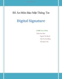 Đồ Án Môn Bảo Mật Thông Tin Digital Signature